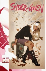 Adam Hughes' variant cover for Spider-Gwen # 1