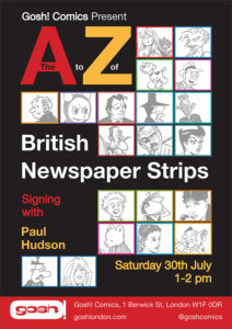 Cover of A-Z of British Newspaper Strips, by Paul Hudson